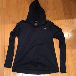 Lacoste men’s hoodie sweatshirt- small navy